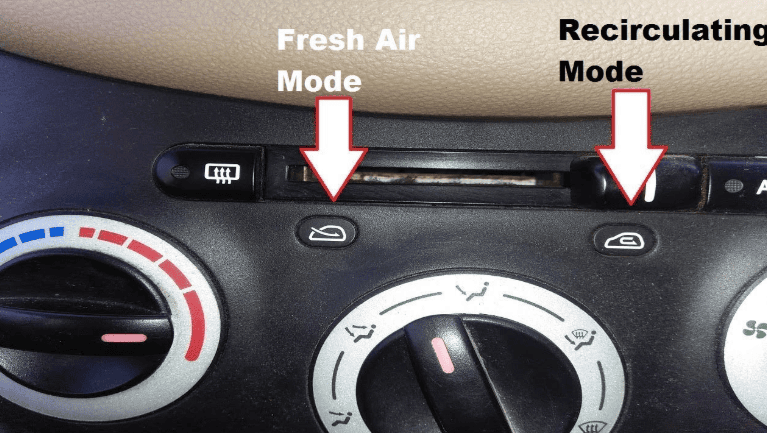 Car HVAC Fresh Air and Recirculation Control