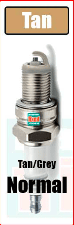 Normal spark plug color